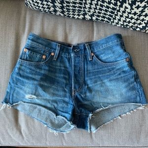 Levi’s denim cutoff shorts